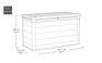 Denali Grey 200 Gallon Storage Deck Box - Keter US